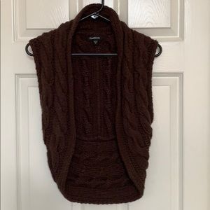 Bebe cable knit sweater vest M